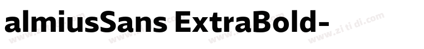 almiusSans ExtraBold字体转换